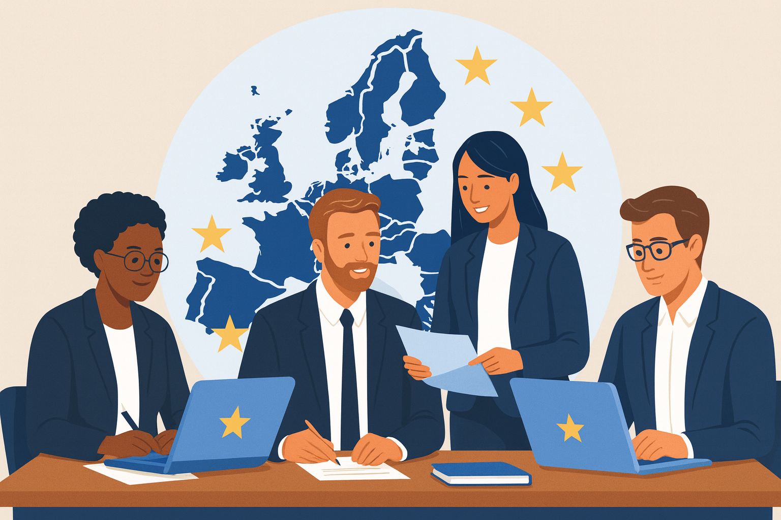 Legal AI assistant illustration